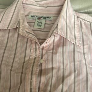 Polo by Ralph Lauren Pink Striped Women's Button Down Shirt
